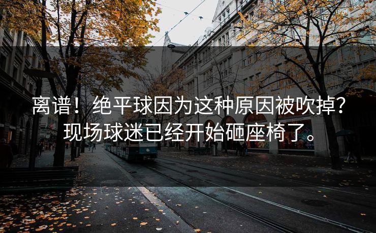离谱！绝平球因为这种原因被吹掉？现场球迷已经开始砸座椅了。